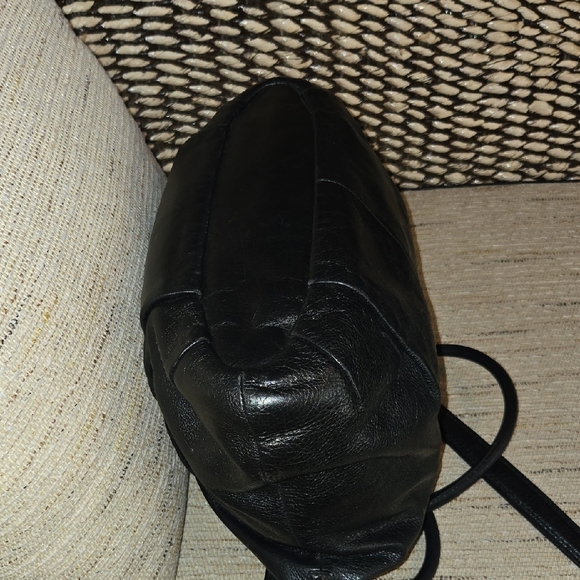 Coach Gold and Black Satchel with Textured Leather - Picture 5 of 7